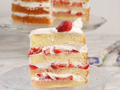 Strawberry Tall Cake Strawberry Chiffon Cake Baking Sense