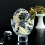 black sesame ice cream