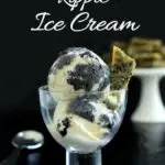 pinterest image for black sesame ice cream