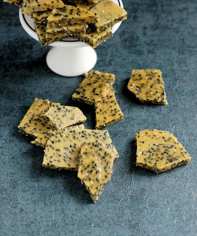 black sesame seed brittle