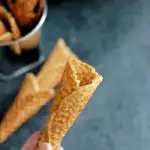 homemade ice cream cones