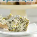 a pinterest image for yellow squash muffins