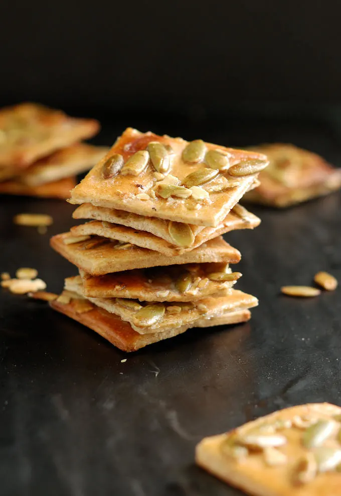 pumpkin seed crackers