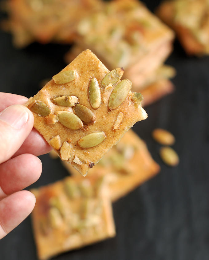 pumpkin seed crackers