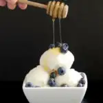 a pinterest image for frozen yogurt recipe