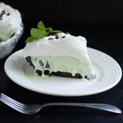 mint chocolate chip ice cream pie