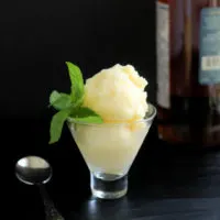 Pineapple Rum Sorbet or Granita