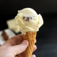 White Chocolate Ice Cream with Chocolate Truffles