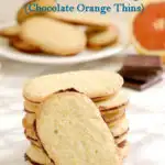an image of homemade milano cookies for pinterest with text overlay