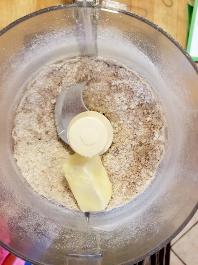 pecan streusel in a food processor