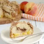 peach & pecan streusel coffee cake