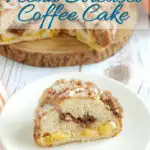 Peach & Pecan Streusel Coffee cake for pinterest