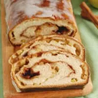 Glazed Apple Cinnamon Swirl Bread