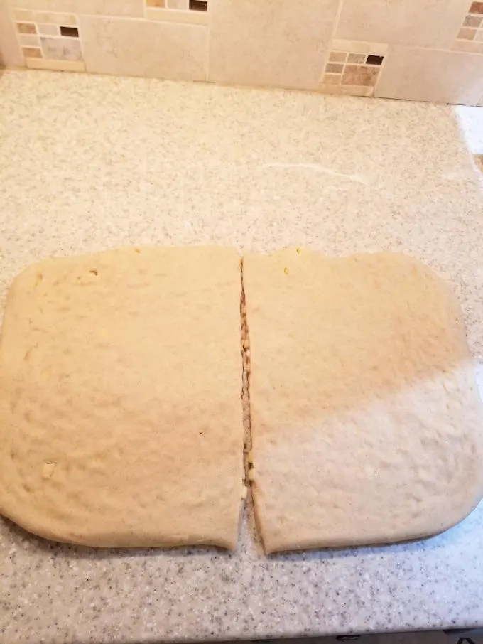 fresh apple cinnamon swirl bread ready to roll