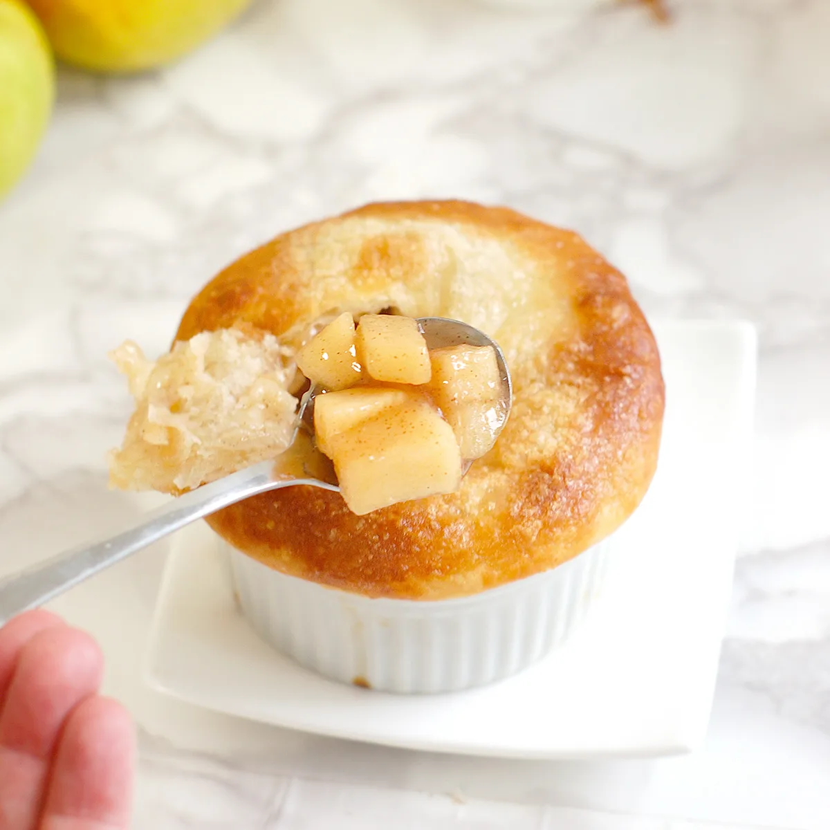 Apple Bourbon Pot Pie (alcohol optional)