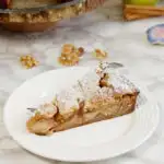 apple walnut linzer tart