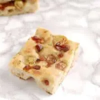 Sourdough Focaccia with Pickled Grapes and Speck