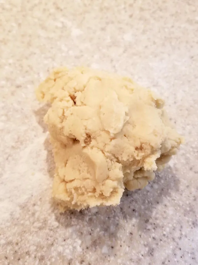 a ball of sable cookie dough