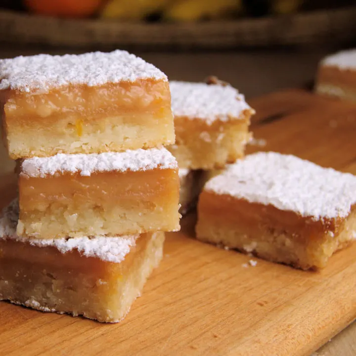Blood Orange Bar Cookies