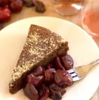Flourless Almond Cake with Roasted Cherries