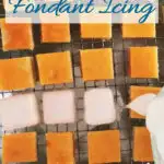 a pinterest image for simple fondant icing recipe