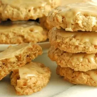 Maple Glazed Oatmeal Cookies
