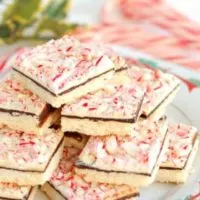 Peppermint Bark Shortbread Cookies