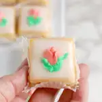 pinterest image for classic petit fours