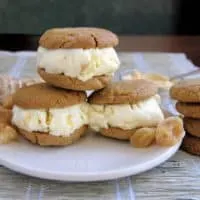 Triple Ginger Ice Cream Sandwiches