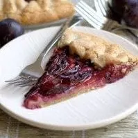 Plum Galette with Walnut Crust