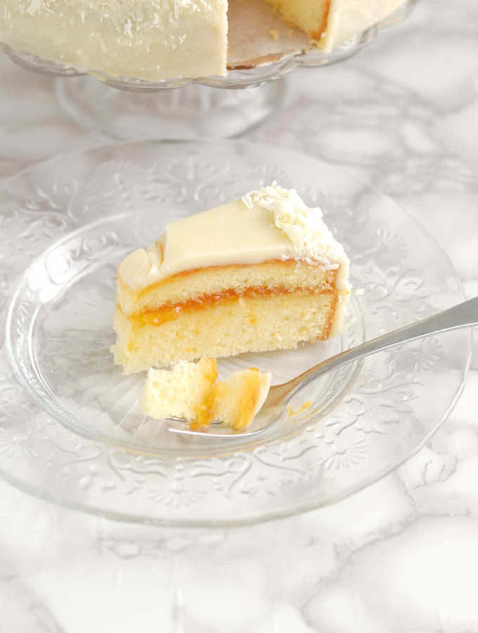 white chocolate sacher torte