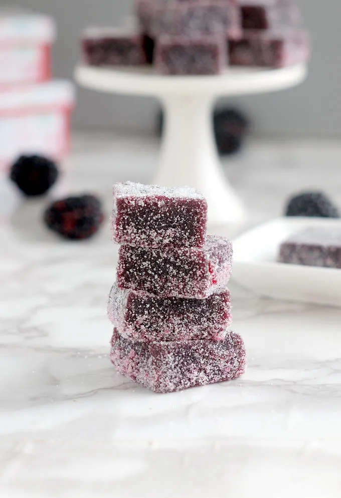 Blackberry Pate de Fruit – Blackberry Vanilla Fruit Jellies