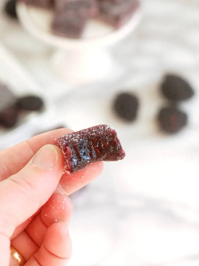 blackberry pate de fruit