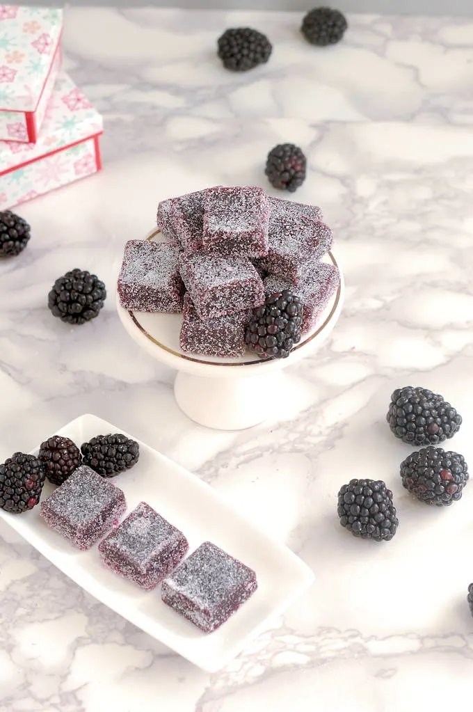 blackberry pate de fruit