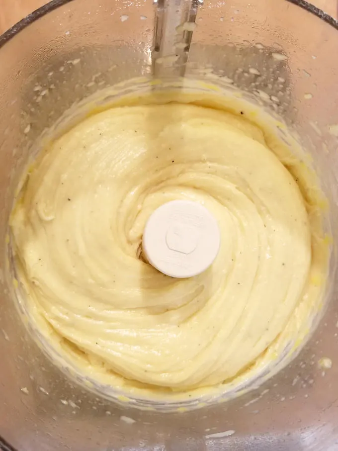 pate a choux batter in a food processor