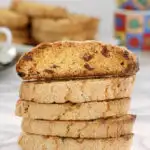 triple ginger cranberry biscotti