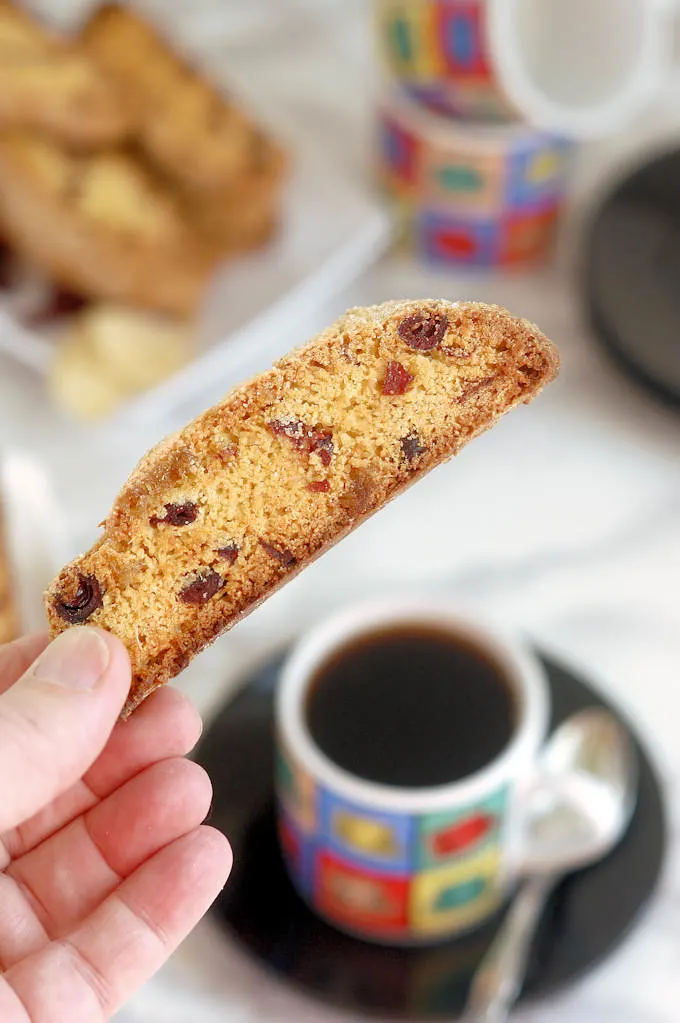 Triple Ginger & Cranberry Biscotti