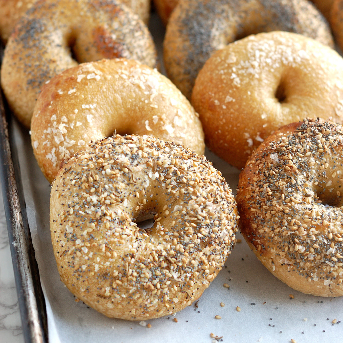 Overnight New York Style Bagels