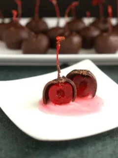 homemade cherry cordials