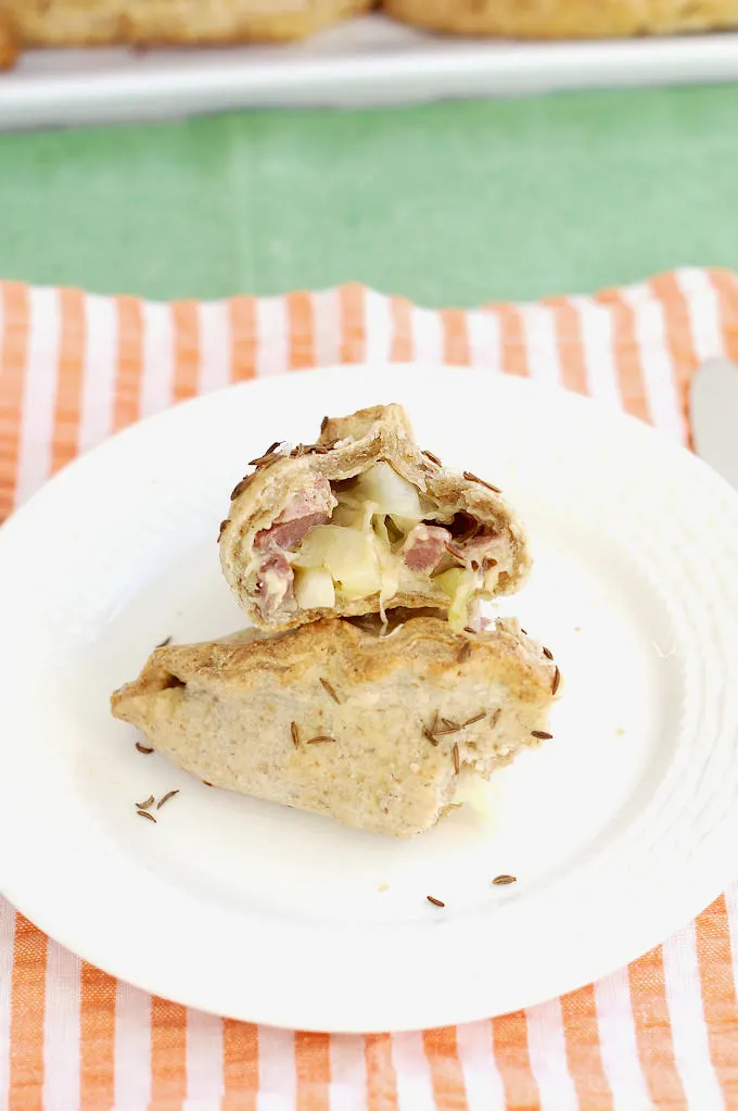 corned beef and cabbage pasty in a rye crust