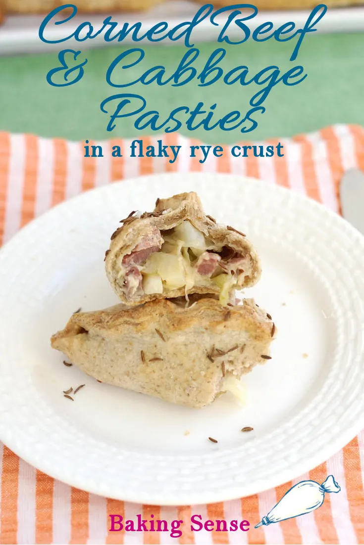 Use your St. Patrick's Day leftovers to make delicious hand pies. Pasties can be enjoyed warm from the oven or at room temperature. #recipe #easy #leftovers #st patricks #irish #corned beef 