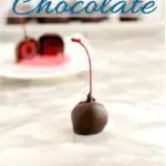 a pinterest image for how to temper chocolate