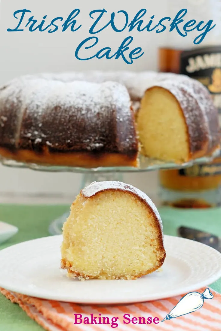 You are meant to taste the whiskey in this cake! It's not just an accent flavor, it's the star of the show. The glaze on this cake is not shy with the liquor, so you get honey-kissed, whiskey flavor in every bite. #st patricks #easy #best #homemade #scratch #recipe #jameson #glazed #boozy #stpatty