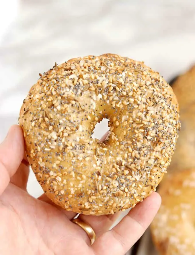 Homemade Sourdough Bagels – With Video