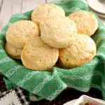 a basket of shortcake biscuits