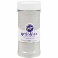 Wilton White Sparkling Sugar, 8 oz.