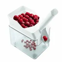 Leifheit 37200 Cherry Pitter with Stone Catcher Container | Cherry Stone Remover Tool