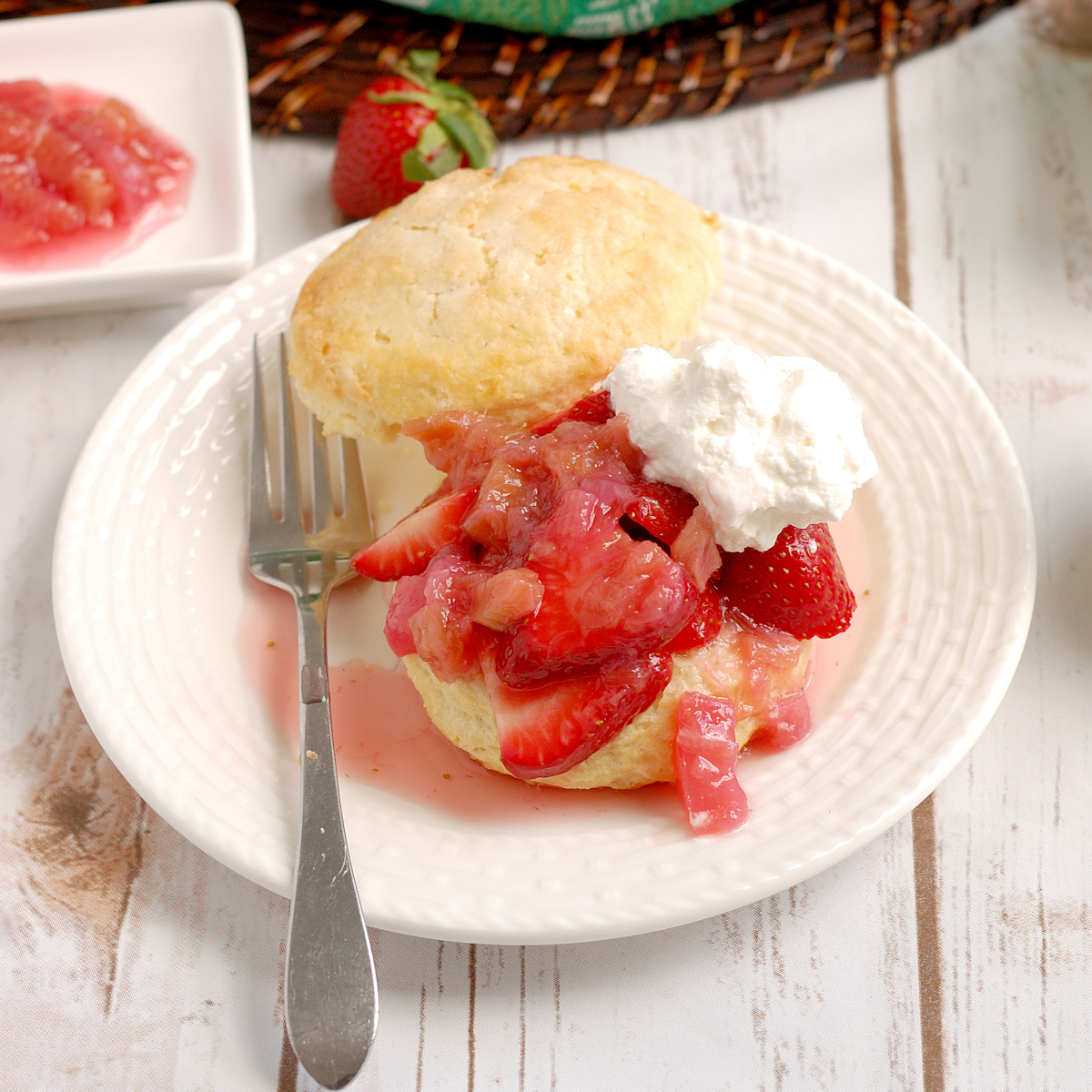 Strawberry Rhubarb Shortcakes