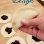 a pinterest image for flaky cream cheese dough