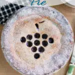 an image for pinterest for concord grape pie recipe